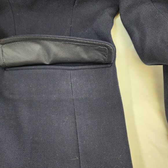 Talbots Women Blazer Jacket Size 12 2 Gold Button Closure Lined Long Sleeve Blue - Picture 8 of 9